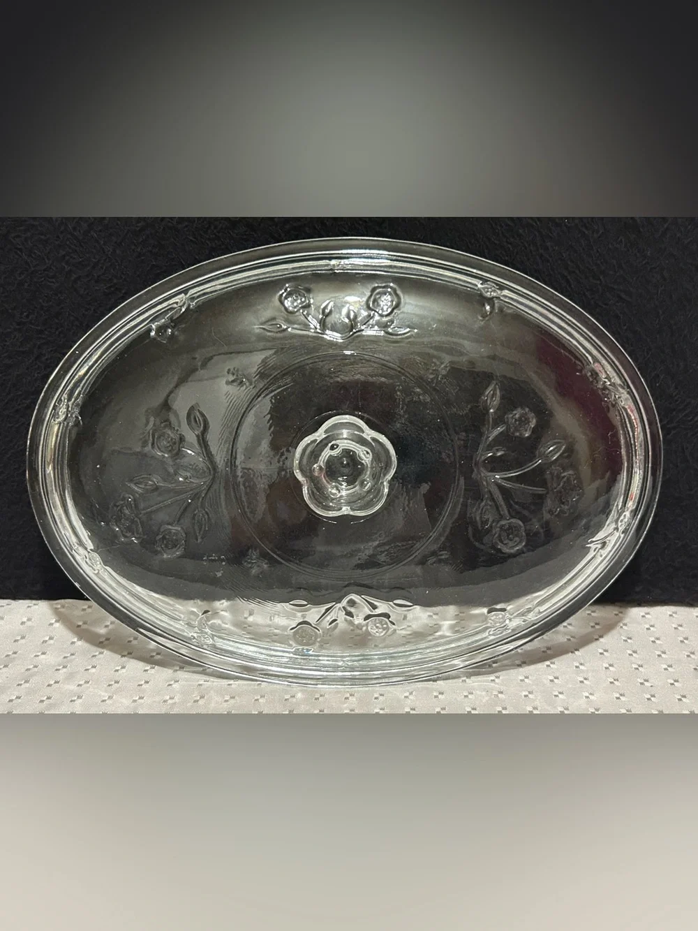 Anchor Hocking Savannah Clear Oval Covered Casserole 2 Quart